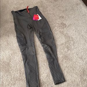 Spanx Faux Leather Moto Leggings